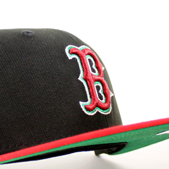 Portugal Boston Red Sox 1999 All Star Game New Era 59Fifty Fitted Hat (Black Scarlet Red Green Under Brim)