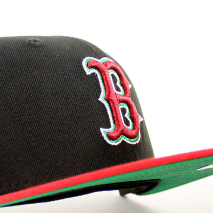 Portugal Boston Red Sox 1999 All Star Game New Era 59Fifty Fitted Hat (Black Scarlet Red Green Under Brim)