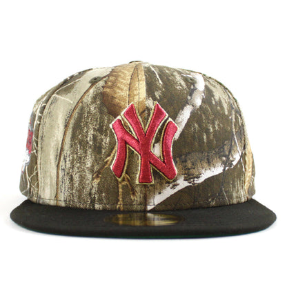 🚨PRE-ORDER🚨 New York Yankees 1999 World Series New Era 59Fifty Fitted Hat (Real Tree camo Black Green Under Brim)