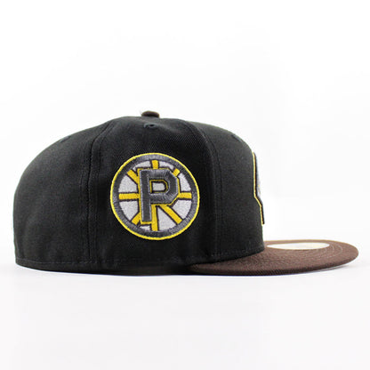Providence Bruins Providence Patch New Era 59Fifty Fitted Hat (Black Walnut Gray Under Brim)