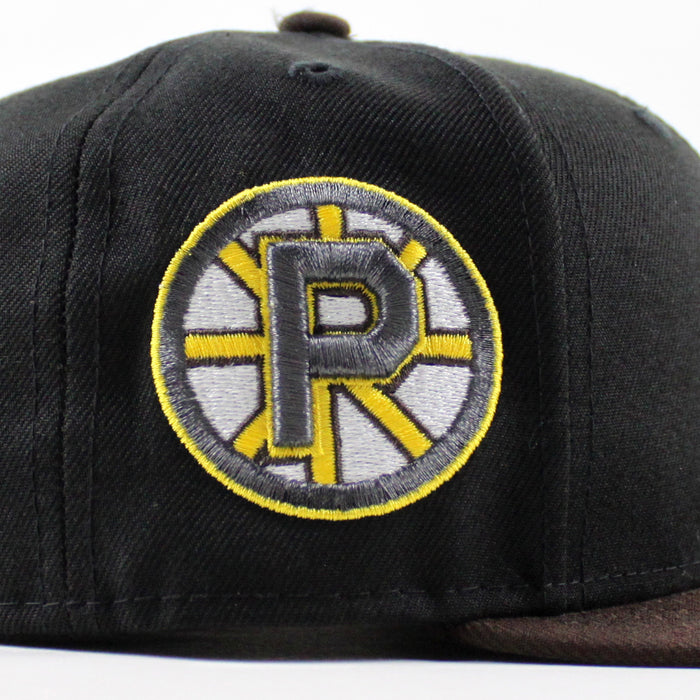 Providence Bruins Providence Patch New Era 59Fifty Fitted Hat (Black Walnut Gray Under Brim)