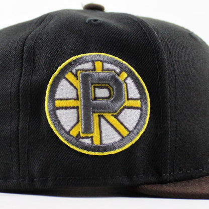 Providence Bruins Providence Patch New Era 59Fifty Fitted Hat (Black Walnut Gray Under Brim)
