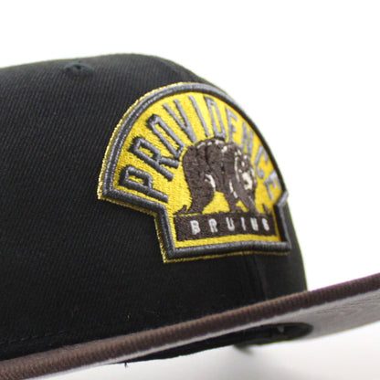 Providence Bruins Providence Patch New Era 59Fifty Fitted Hat (Black Walnut Gray Under Brim)