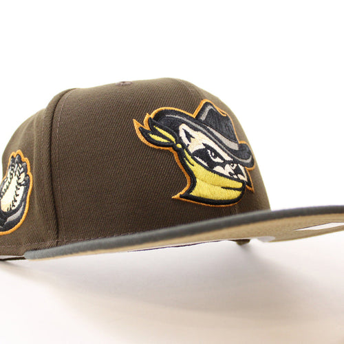Quad Cities River Bandits PAW BALL New Era 59Fifty Fitted Hat (Walnut Pewter Khaki  Under Brim)