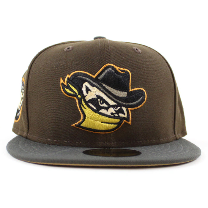 Quad Cities River Bandits PAW BALL New Era 59Fifty Fitted Hat (Walnut Pewter Khaki  Under Brim)