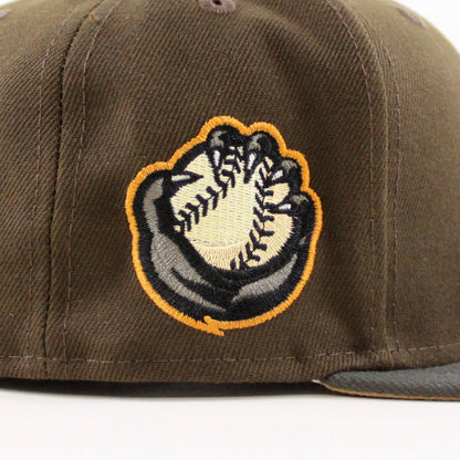 Quad Cities River Bandits PAW BALL New Era 59Fifty Fitted Hat (Walnut Pewter Khaki  Under Brim)
