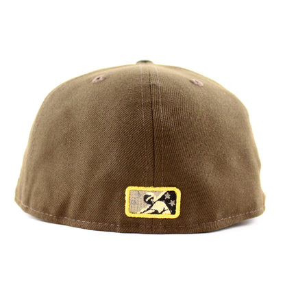Quad Cities River Bandits PAW BALL New Era 59Fifty Fitted Hat (Walnut Pewter Khaki  Under Brim)