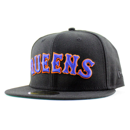 QUEENS New Era 59Fifty Fitted Hat (Black Green Under Brim)