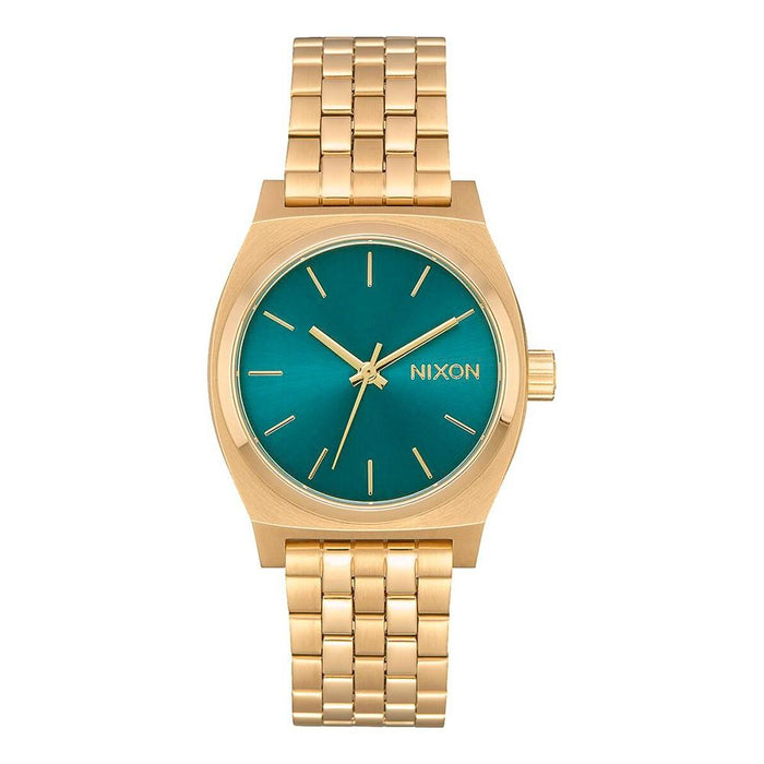 Reloj Medium Time Teller Light Gold Turquoise