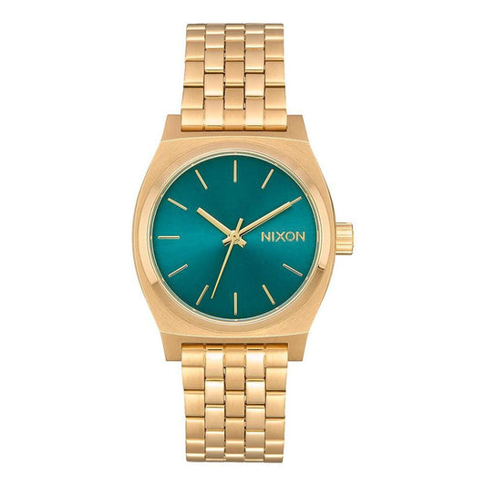 Reloj Medium Time Teller Light Gold Turquoise