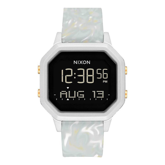 Reloj Siren SS Silver Gray Marble Nixon