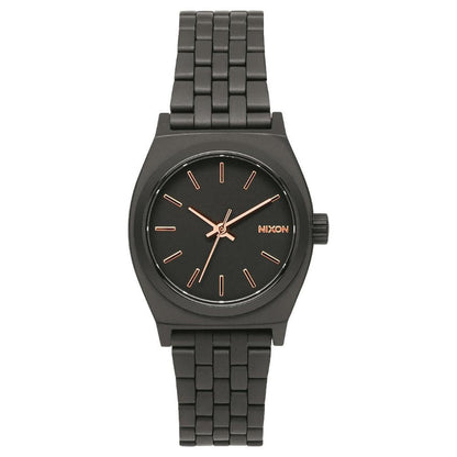 Reloj Small Time Teller All Black Rose Gold Nixon