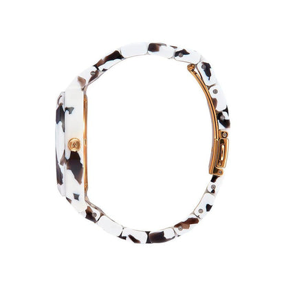Reloj Time Teller Acetate Black Tortoise White Nixon