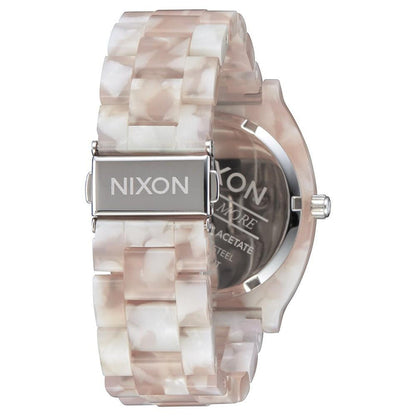 Reloj Time Teller Acetate Pink Silver Nixon