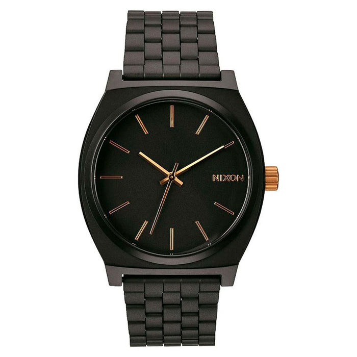 Reloj Time Teller Matte All Black Gold Nixon