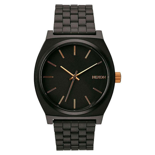 Reloj Time Teller Matte All Black Gold Nixon