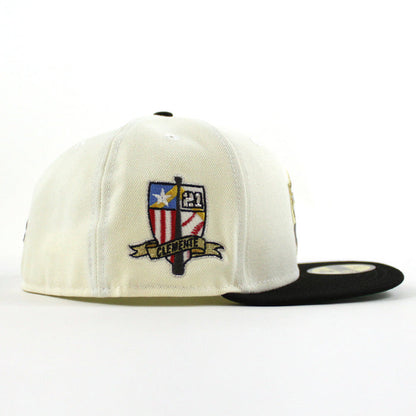 Roberto Clemente Pittsburgh Pirates 59Fifty New Era Fitted Hat (Chrome White Black Green Under Brim)