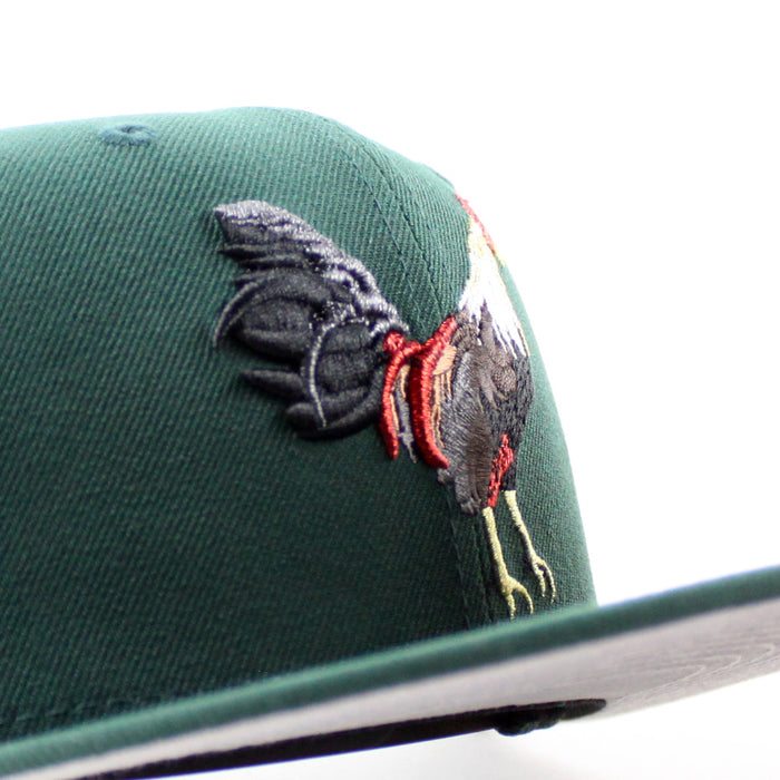 ROOSTER Mexico Flag New Era 9Fifty Snapback Cap (Dark Green Gray Under Brim)