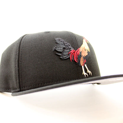 ROOSTER New Era 59Fifty Fitted Hat (Black Gray Under Brim)