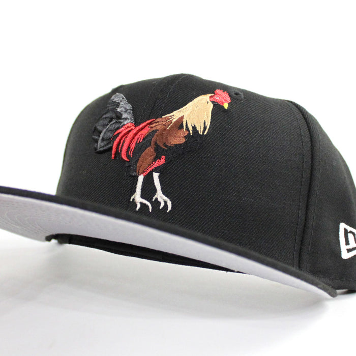 ROOSTER New Era 59Fifty Fitted Hat (Black Gray Under Brim)
