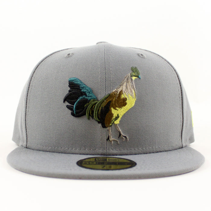 ROOSTER New Era 59Fifty Fitted Hat (Dark Gray Gray Under Brim)