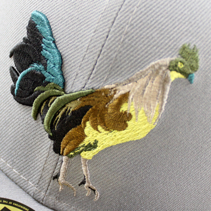 ROOSTER New Era 59Fifty Fitted Hat (Dark Gray Gray Under Brim)