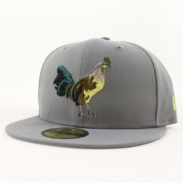 ROOSTER New Era 59Fifty Fitted Hat (Dark Gray Gray Under Brim)