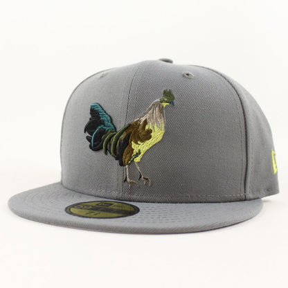 ROOSTER New Era 59Fifty Fitted Hat (Dark Gray Gray Under Brim)