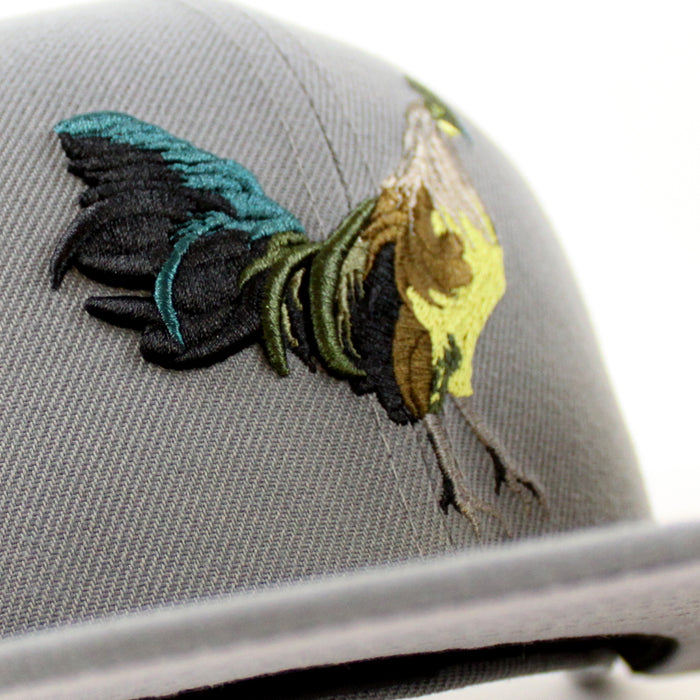 ROOSTER New Era 59Fifty Fitted Hat (Dark Gray Gray Under Brim)