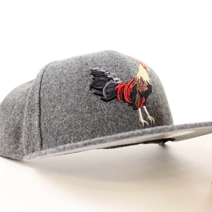 ROOSTER New Era 59Fifty Fitted Hat (Flannel Gray Under Brim)