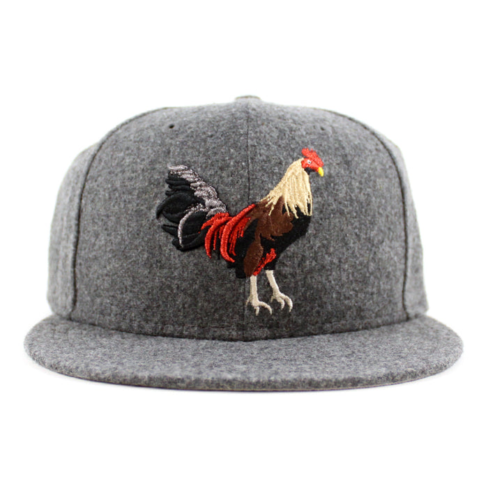 ROOSTER New Era 59Fifty Fitted Hat (Flannel Gray Under Brim)
