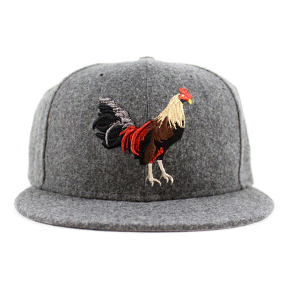 ROOSTER New Era 59Fifty Fitted Hat (Flannel Gray Under Brim)