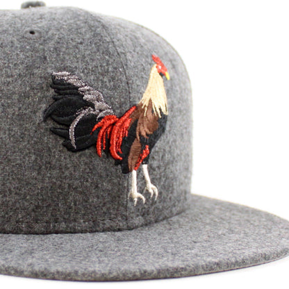 ROOSTER New Era 59Fifty Fitted Hat (Flannel Gray Under Brim)