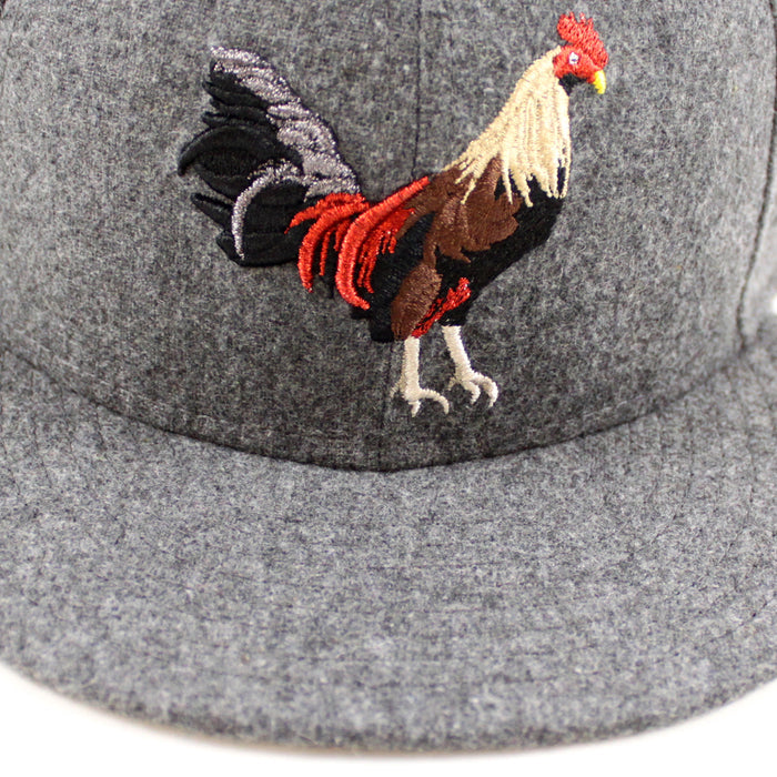 ROOSTER New Era 59Fifty Fitted Hat (Flannel Gray Under Brim)