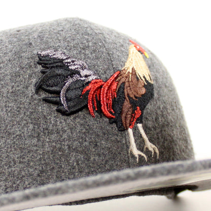 ROOSTER New Era 59Fifty Fitted Hat (Flannel Gray Under Brim)