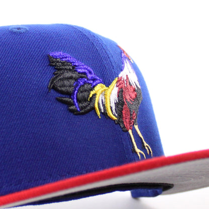 ROOSTER Philippines Flag  New Era 59Fifty Fitted Hat (Royal Blue Scarlet Red Gray Under Brim)