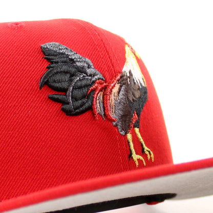 ROOSTER PHILIPPINES Flag New Era 9Fifty 9Fifty Snapback Hat (Red Gray Under Brim)