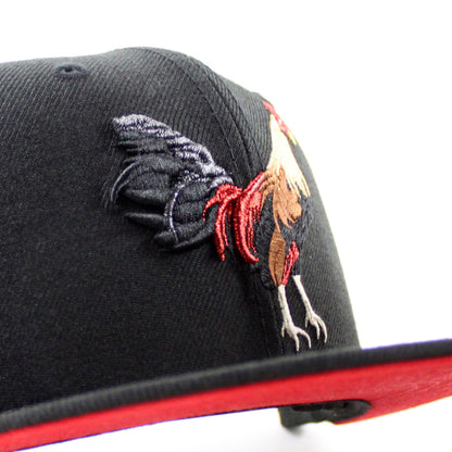 ROOSTER Philippines flag New Era 9Fifty Snapback Cap (Black Red Under Brim)