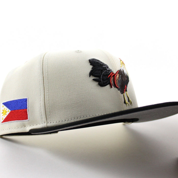 ROOSTER Philippines flag New Era 9Fifty Snapback Cap (Chrome White Black Gray Under Brim)