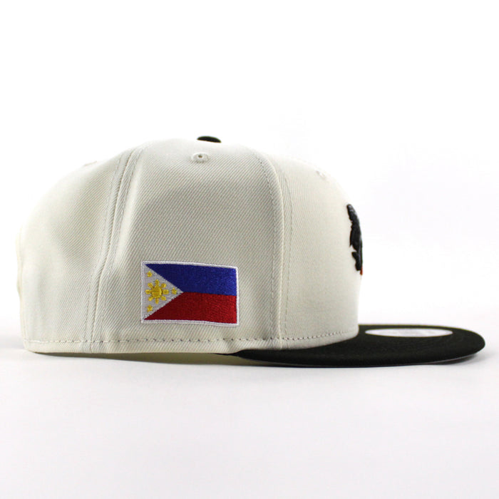 ROOSTER Philippines flag New Era 9Fifty Snapback Cap (Chrome White Black Gray Under Brim)