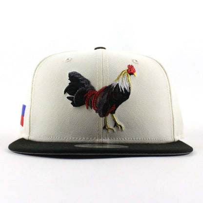 ROOSTER Philippines flag New Era 9Fifty Snapback Cap (Chrome White Black Gray Under Brim)
