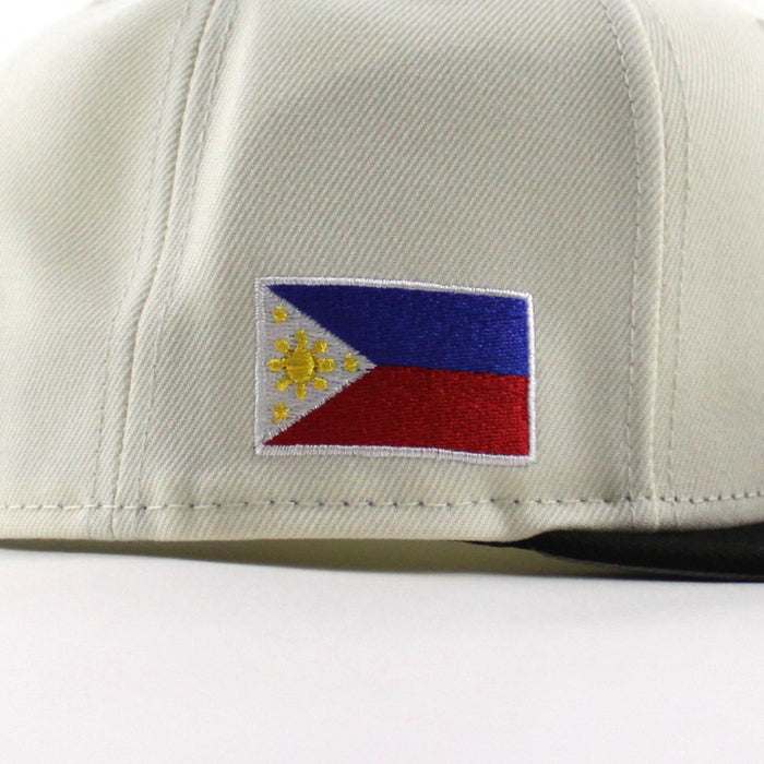 ROOSTER Philippines flag New Era 9Fifty Snapback Cap (Chrome White Black Gray Under Brim)