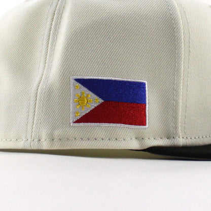 ROOSTER Philippines flag New Era 9Fifty Snapback Cap (Chrome White Black Gray Under Brim)