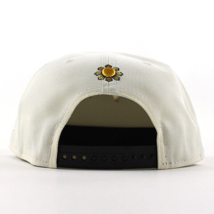 ROOSTER Philippines flag New Era 9Fifty Snapback Cap (Chrome White Black Gray Under Brim)