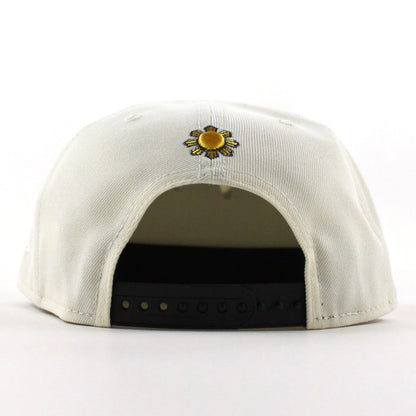 ROOSTER Philippines flag New Era 9Fifty Snapback Cap (Chrome White Black Gray Under Brim)