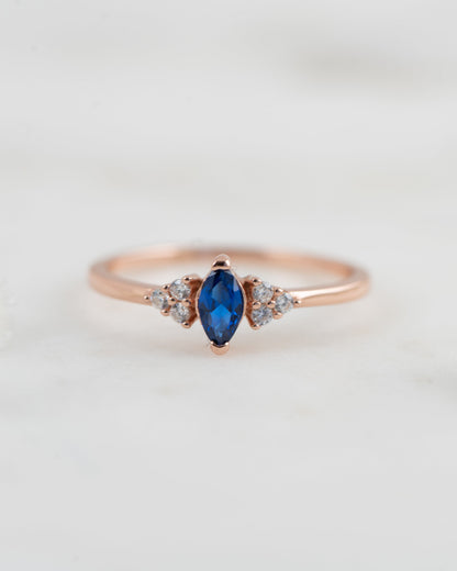 Sapphire Marquise Ring