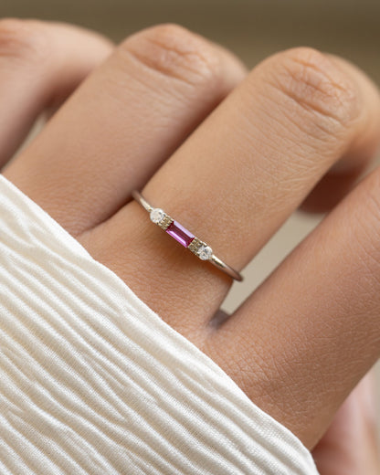Ruby Baguette Ring