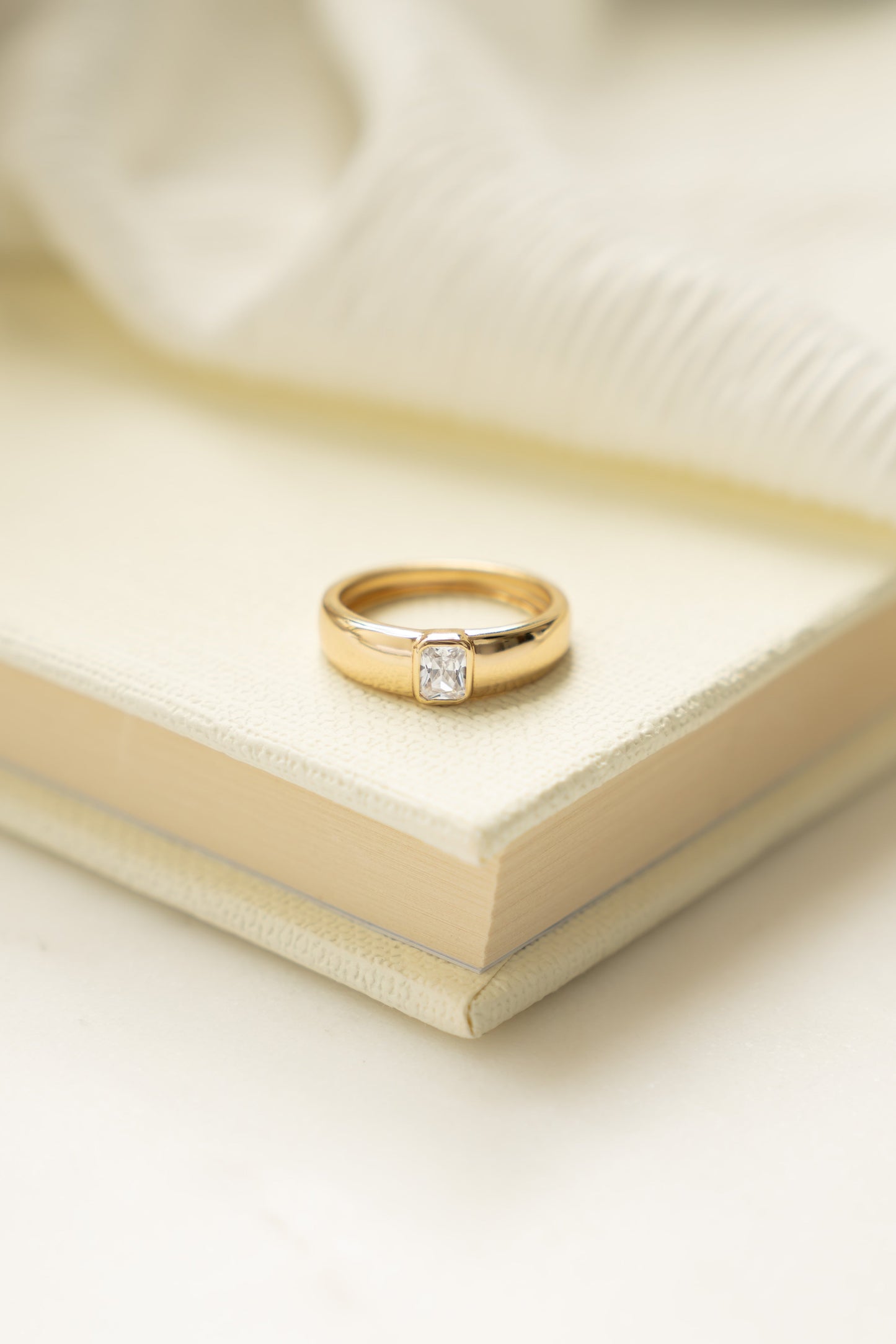 Baguette Dome Ring