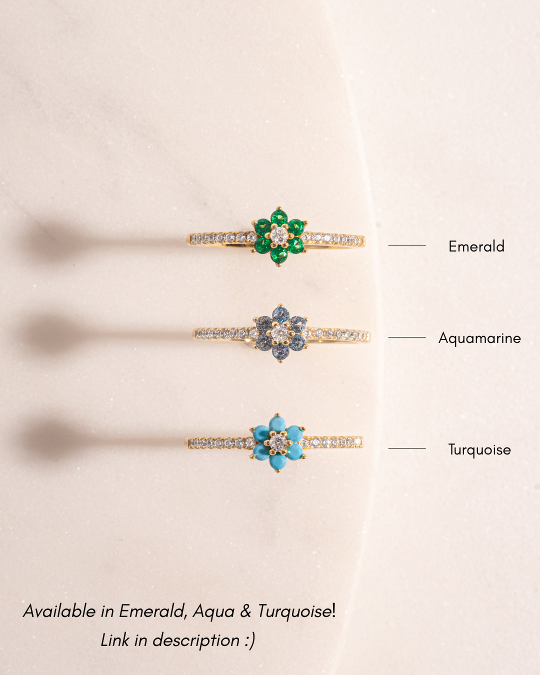 Turquoise Flower Ring