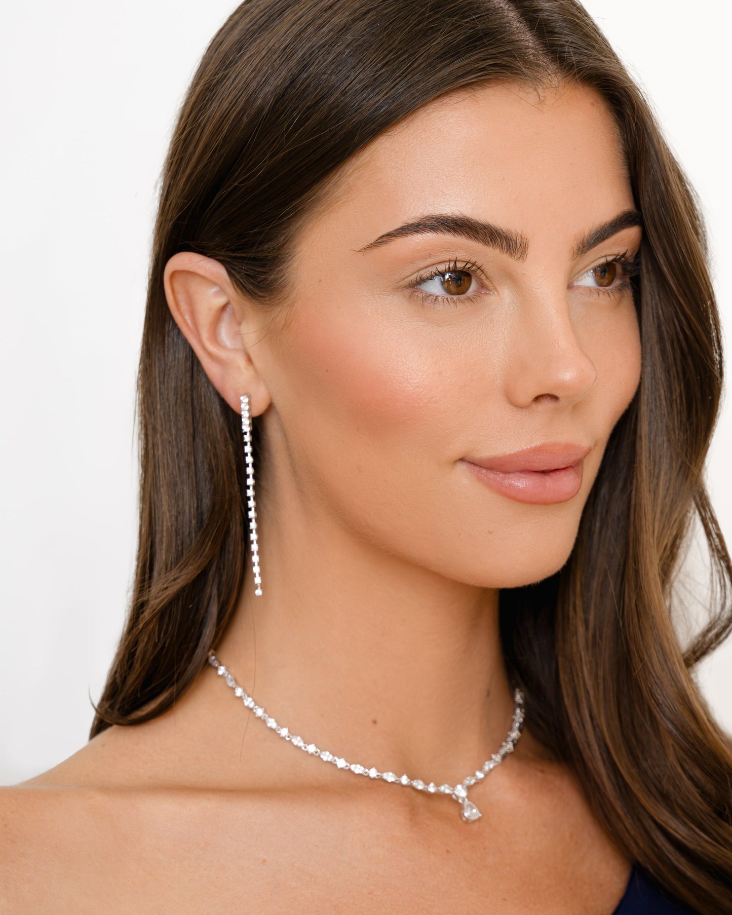 Diamond Line Earrings